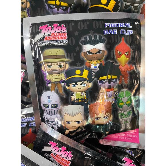 Jojo's Bizarre Adventure Stardust Crusaders Figural Bag Clip Blind Bag - Picture 1 of 3